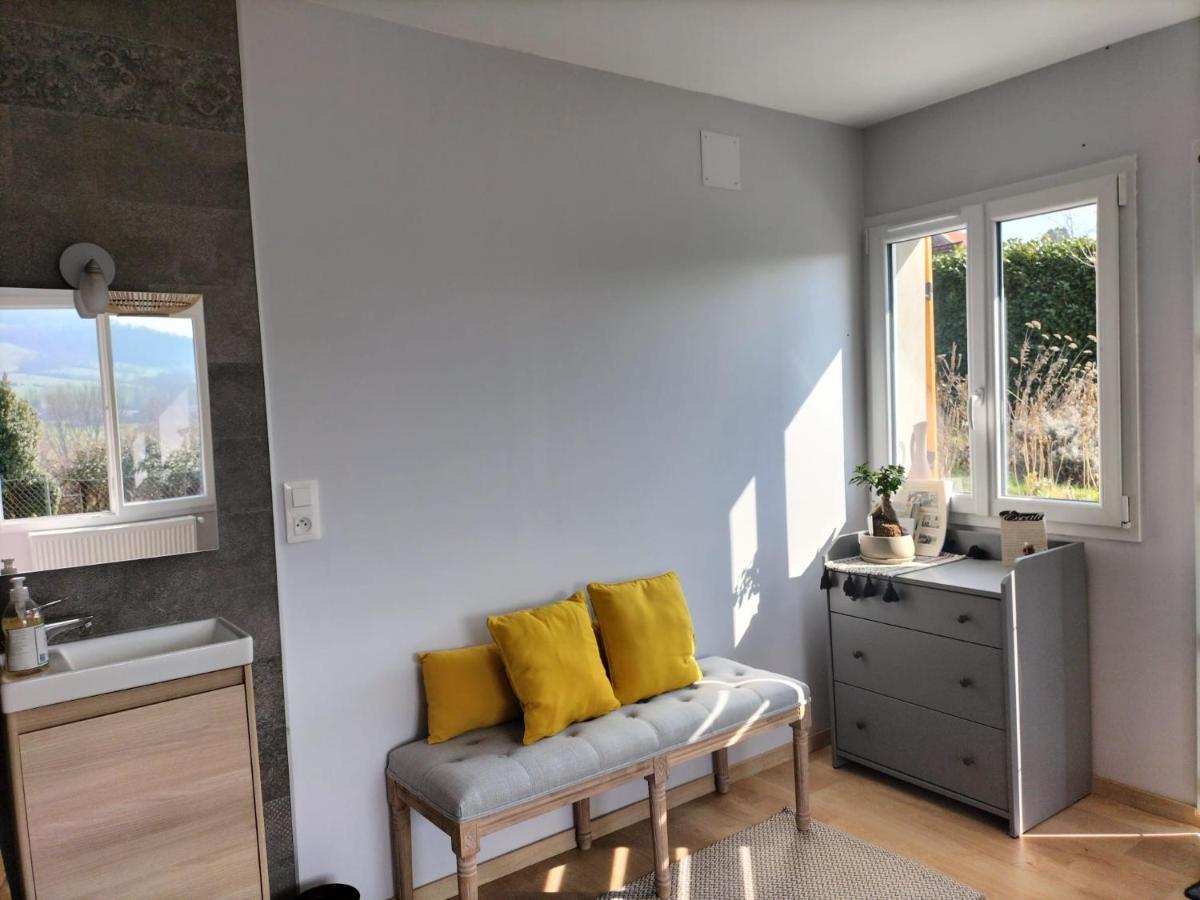Agreable Chambre Meublee, Vue Sur La Vallee De L'Auxois Villy-en-Auxois Buitenkant foto